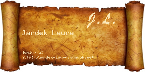 Jardek Laura névjegykártya